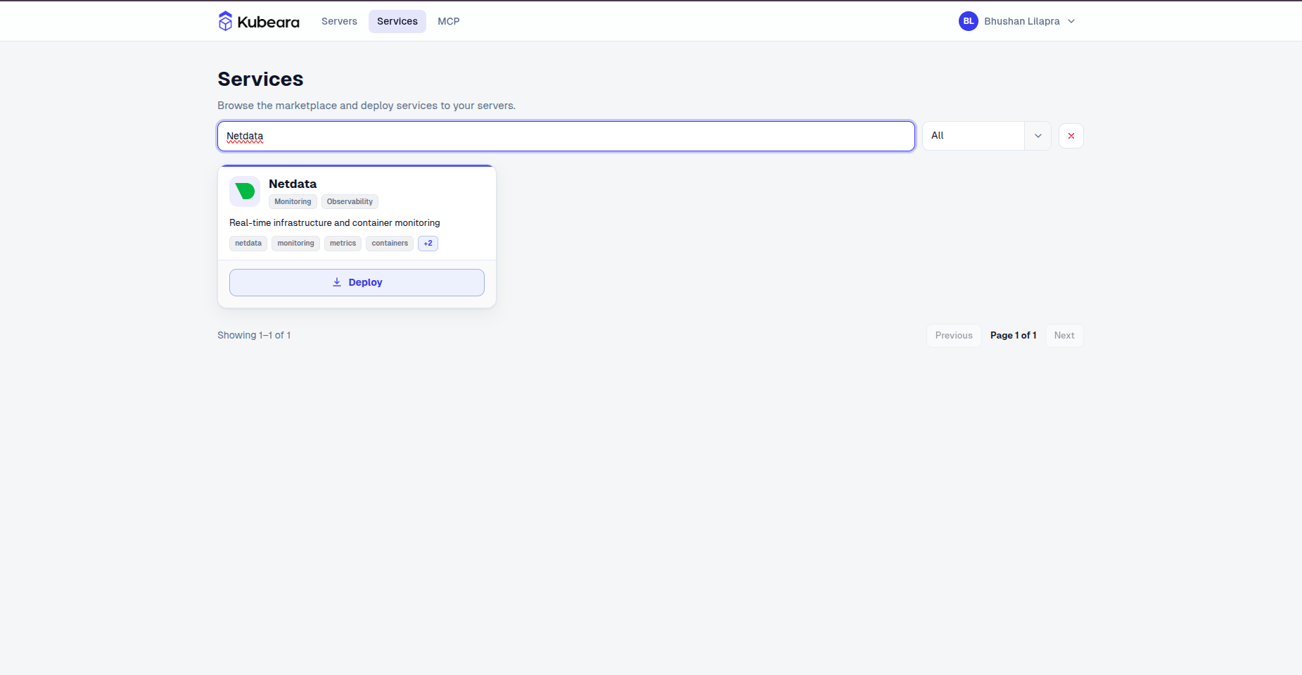 Netdata auf Kubeara