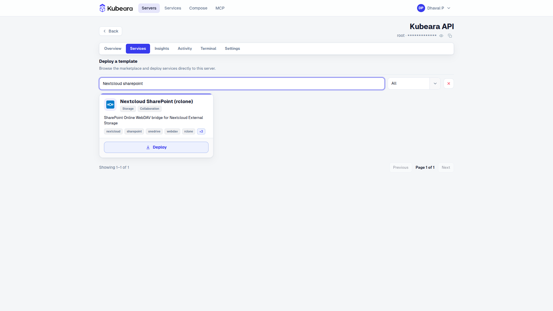 Nextcloud SharePoint (rclone) on Kubeara